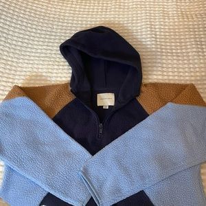 cropped fuzzy sweatshirt